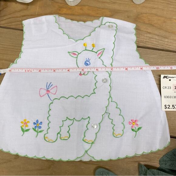 Vintage Baby Infant Sheep Top with orig. tag Cradle Tog Deadstock NWT - Picture 5 of 6